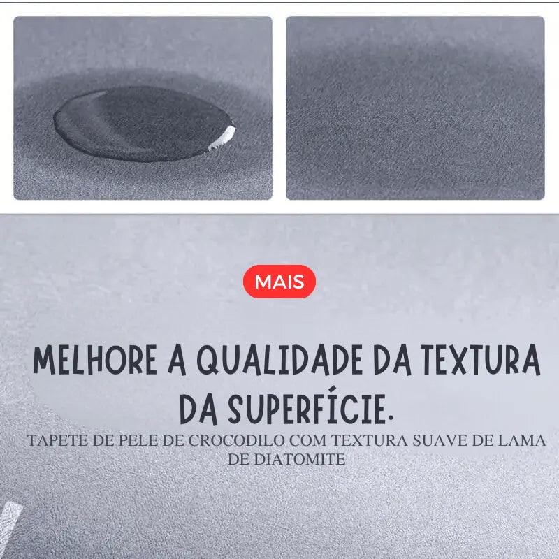 Tapete Ultra Absorção: Antiderrapante, Secagem Rápida e Macio